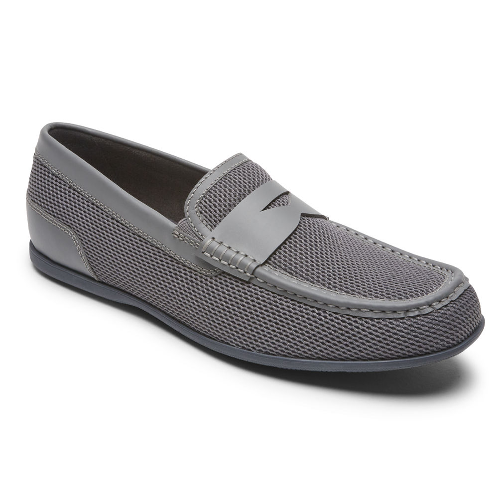 Rockport Slip-Ons Herre Grå - Malcom Soft Moc Toe - URTK45637